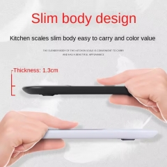 LW-K10 Custom Thin Stainless Steel Portable Electronic Kitchen Scale Small Household Bench for Weight Measurement for Food Pastry Baking