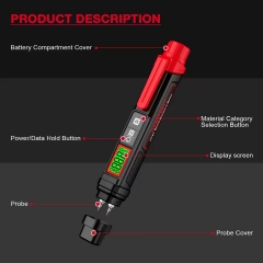 HT67 Wood Chip Floor Dryall Building Moisture Meter Tool to Check Moisture in Wood Check Moisture Content of Wood
