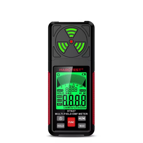 HT627 HABOTEST Best Multi-field EMF Field Meter Electromagnetic Radiation Detector Tester for Sale