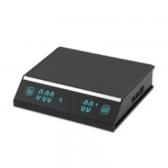 YH-SC2022 Black Mirror Nano Espresso Coffee Kitchen Scale NEW Weighing Panel With Time Micro USB, USB Type C
