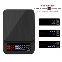 YH-SC309 New Mini LCD Digital Electronic Drip Coffee Scale With Timer 5kg 0.1g Digital Coffee Household Weight Drip Timer Scale