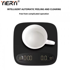 KC-803 Touch Screen Electronic Digital Coffee Scale With Timer USB Recharge Kitchen Weighing Scales LCD Display Measure Tools 2kg/0.1g