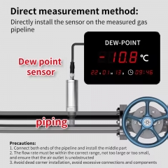 LX602-B Micro Moisture Detection Anti-interference Dew Point Dashboard External Dew Point Meter Probe for Industrial Environment