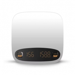 KC-803 Touch Screen Electronic Digital Coffee Scale With Timer USB Recharge Kitchen Weighing Scales LCD Display Measure Tools 2kg/0.1g