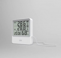 CX-1219 Household Digital Thermometer Hygrometer Electronic Indoor Thermometer Hygrometer Indoor Room Weather Station Alarm Clock