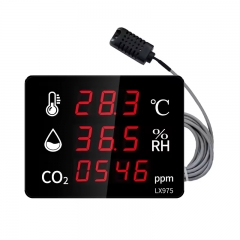 LX975-B Household air Detector Temperature and Humidity Meter air Quality Monitor Co2 Electronic Thermometer Gas Carbon Dioxide Monitor
