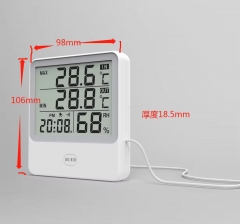 CX-1219 Household Digital Thermometer Hygrometer Electronic Indoor Thermometer Hygrometer Indoor Room Weather Station Alarm Clock