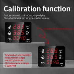 LX975-B Household air Detector Temperature and Humidity Meter air Quality Monitor Co2 Electronic Thermometer Gas Carbon Dioxide Monitor