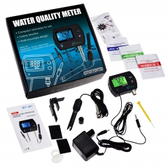 PHM-245 Digital 2-in-1 PH & Temperature Continuous Monitor Meter Backlight Dual Display 0.00~14.00pH DegC/ DegF