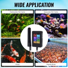 PHWIFI-8IN1-PRO Tuya WiFi Smart pH Meter 8-in-1, Multi-Parameter Water Quality Tester for pH/TDS/EC/Salinity/ORP/Temp for Aquarium, Hydroponics, Pool