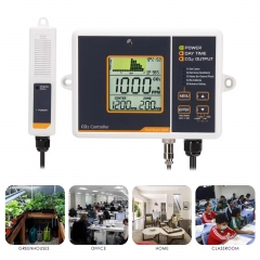 AQM-356 NEW Carbon Dioxide Monitor CO2 Controller W/ 4.6 Meters Dual Beam NDIR, Day Night Detector Sensor for Greenhouse, Mushrooms