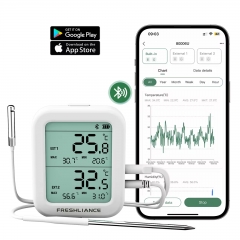 BlueTag TH30B/TH30R Bluetooth Temperature Humidity Data Logger with Alarm Wireless Monitoring for Cold Chain Storage Transport