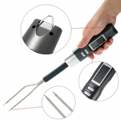 MFT-4 Handheld Barbecue Thermometer Electronic Double Fork Thermometer Digital LCD Display Picnic BBQ Meat Thermometer Kitchen Cooking