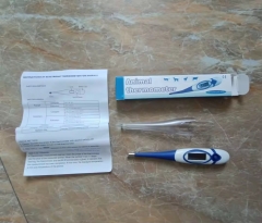 MAT-6 High Accuracy Digital Animal Thermometer Pet Dogs Cats Washable Soft Probe Quick Response Thermometer for Animal Hospital Clinic