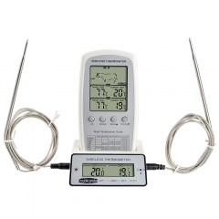 YH-401 Waterproof Kitchen Cooking Instant Read Probe Meat Thermometer With Intelligent Alarm for BBQ Smoker Temperature Monitor