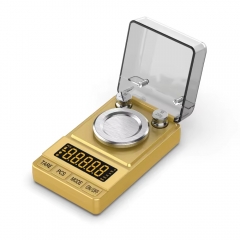 YH-S006 Digital Milligram Scale 50g/0.001g, Compact Mg Scale with 20g Calibration Weight and Accessories, Black Powder Scale