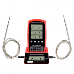 YH-401 Waterproof Kitchen Cooking Instant Read Probe Meat Thermometer With Intelligent Alarm for BBQ Smoker Temperature Monitor