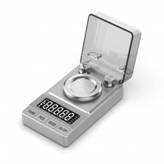 YH-S006 Digital Milligram Scale 50g/0.001g, Compact Mg Scale with 20g Calibration Weight and Accessories, Black Powder Scale