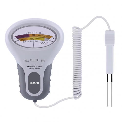 PC102 CL2&PH Tester Portable Residual Chlorine Detector Water Quality Analyzer for Drinking Water Spa Swimming Pool Aquarium