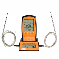 YH-401 Waterproof Kitchen Cooking Instant Read Probe Meat Thermometer With Intelligent Alarm for BBQ Smoker Temperature Monitor