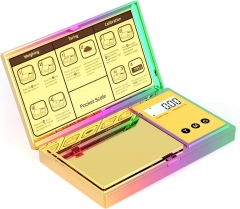 YH-S001 Rainbow Digital Pocket Electronic Scale Battery-Powered Tool for Precise Weight Measuring Gold Jewelry 300g/0.01g Weight
