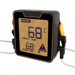 Wireless Bluetooth Digital Meat Thermometer 2/4 Probes Household Kitchen Food Alarm Thermometer Plastic Material Original Title