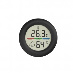 KD70 Comfortable Smile Hygrometer for Home Baby Room Office Large LCD Digital Display Round Bracket with Cute Plastic Face