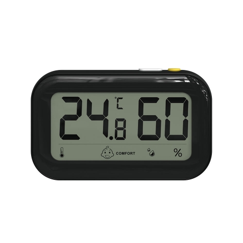 KD560 Household Room Thermometer Hygrometer with Time Can Stand up Thermohygrometer