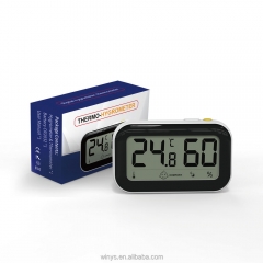 KD560 Household Room Thermometer Hygrometer with Time Can Stand up Thermohygrometer