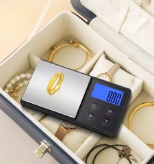 DH-8602-500g 500g/0.01g Digital Jewelry Scales Travel-Sized Mineral Gold Scale for Kitchen Power Source Weight Measuring