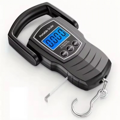 C101-50kg 50kg Digital Travel Luggage Hand Hanging Fishing Fish Weight Scale with Hook