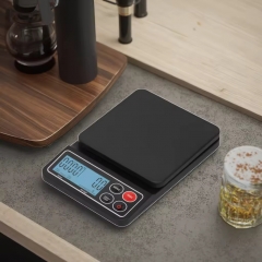 K09-5000 5kg/0.1g Hengte Wholesale Electronic Coffee Scale Coffee Kitchen Weighing Scale with Timer Digital Coffee Scale