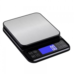 DH-406-5000g 5Kg/0.1g USB Rechargeable Digital Food Scales Multifunctional Electrical Kitchen Scales With LCD Display