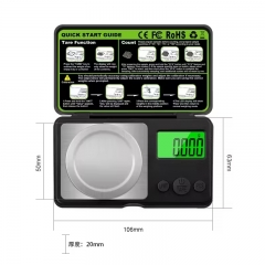 555A-50g 50g 0.001g Mini High Precision Digital Scale Pocket Electronic Weighing Grams Jewellery Balance Carat Scale
