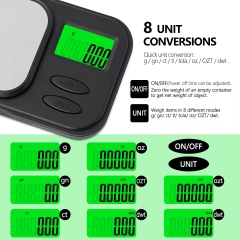 YH-2011-1000g 1000g/0.1g Hengte Factory Customized High Accuracy Professional Mini Electronic Weighing Balance 0.001g Digital Pocket Jewelry Weight Scale