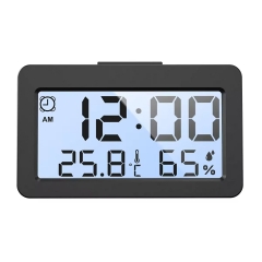 D2 Digital Thermometer Hygrometer with Time Calendar Clock Humidity Sensor Daily Alarm Function