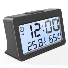D2 Digital Thermometer Hygrometer with Time Calendar Clock Humidity Sensor Daily Alarm Function