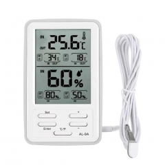 AL-9A Outdoor&Indoor ABS Temperature Detection Digital Hygrometer Thermometer Weather Station with Alarm Function