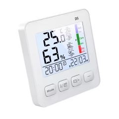 D5 Household Digital Hygrometer with Memory and Alarm Functions Backlit Thermohygrometer