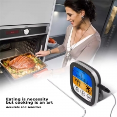 YH-1902 Digital Smart Colorful Screen Meat Thermometer with Backlight for Kitchen and Outdoor BBQ Meat Food Thermometer 1902