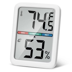 YH-6046 Digital Thermometer Hygrometer, Large LCD Screen Room Thermometer Temperature, Wall Thermometer Humidity Indoor
