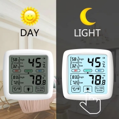 DT-89A Indoor Outdoor Home Use Digital Black LCD Thermometer Hygrometer Temperature