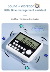 YS-355 Digital Kitchen Timer 4/5 Channels Count UP/Down Timer Cooking Timer Stopwatch Large Display Adjustable Volume Alarm Clocks