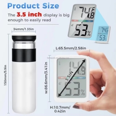 YH-6046 Digital Thermometer Hygrometer, Large LCD Screen Room Thermometer Temperature, Wall Thermometer Humidity Indoor