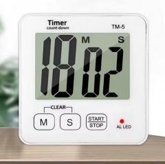 TM-5 New Product Portable White Cube Stopwatch Function Cooking Kitchen Timer
