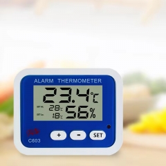 C603 Refrigerating Chamber Temperature Indoor Room Hygrometer Digital Fridge Thermometer Temperature Sensor ABS Stock Thermostat Odm