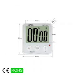 DC100 Factory Wholesale Magnetic Digital Loud Alarm Kitchen Timers for Cooking Logo Customized LCD Display Fashionable Home Kitchen
