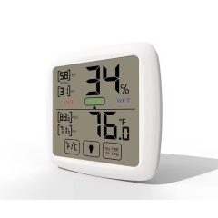 DT-89A Indoor Outdoor Home Use Digital Black LCD Thermometer Hygrometer Temperature