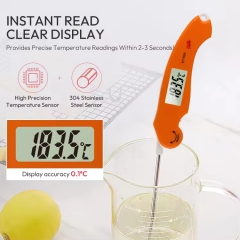 KT600 Folding LCD Display Probe Instant Read Barbecue Meat Cooking Grill Oven BBQ Household Digital Food Thermometer for Kitchen