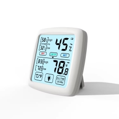 DT-89A Indoor Outdoor Home Use Digital Black LCD Thermometer Hygrometer Temperature